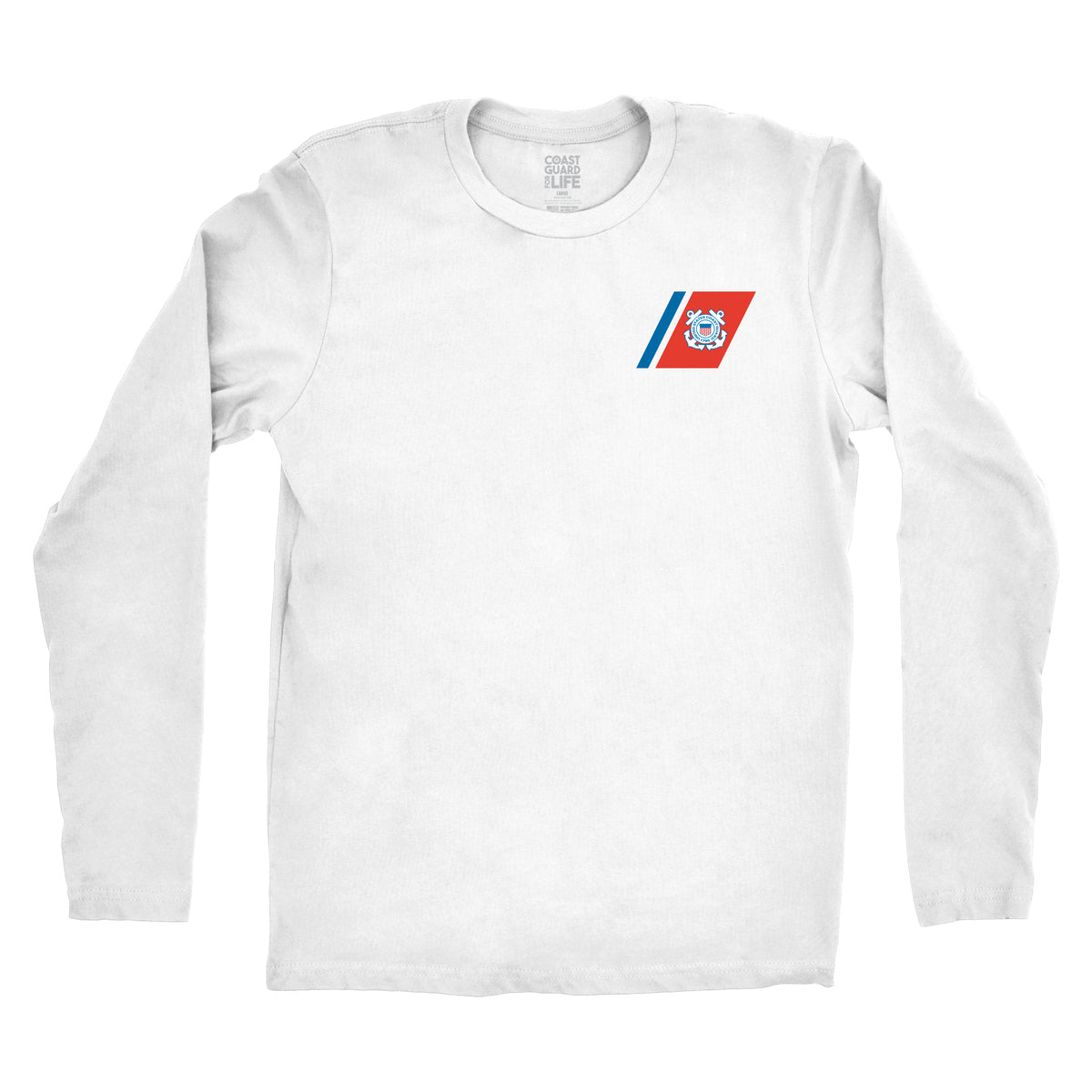 UPF Racing Stripe Men's Long Sleeve T-Shirt